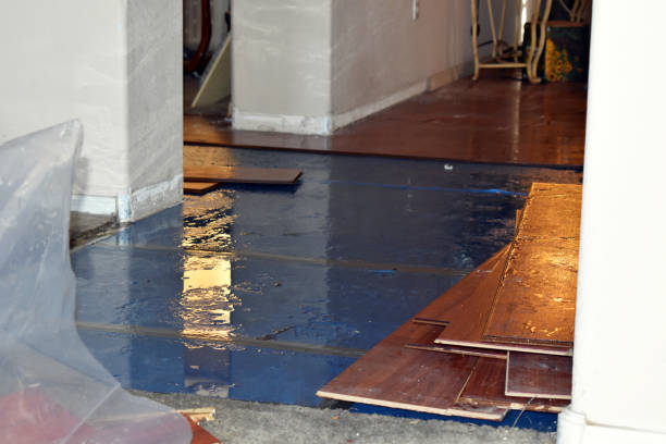 Professional Flood Cleanup technician working in Rochdale, MA